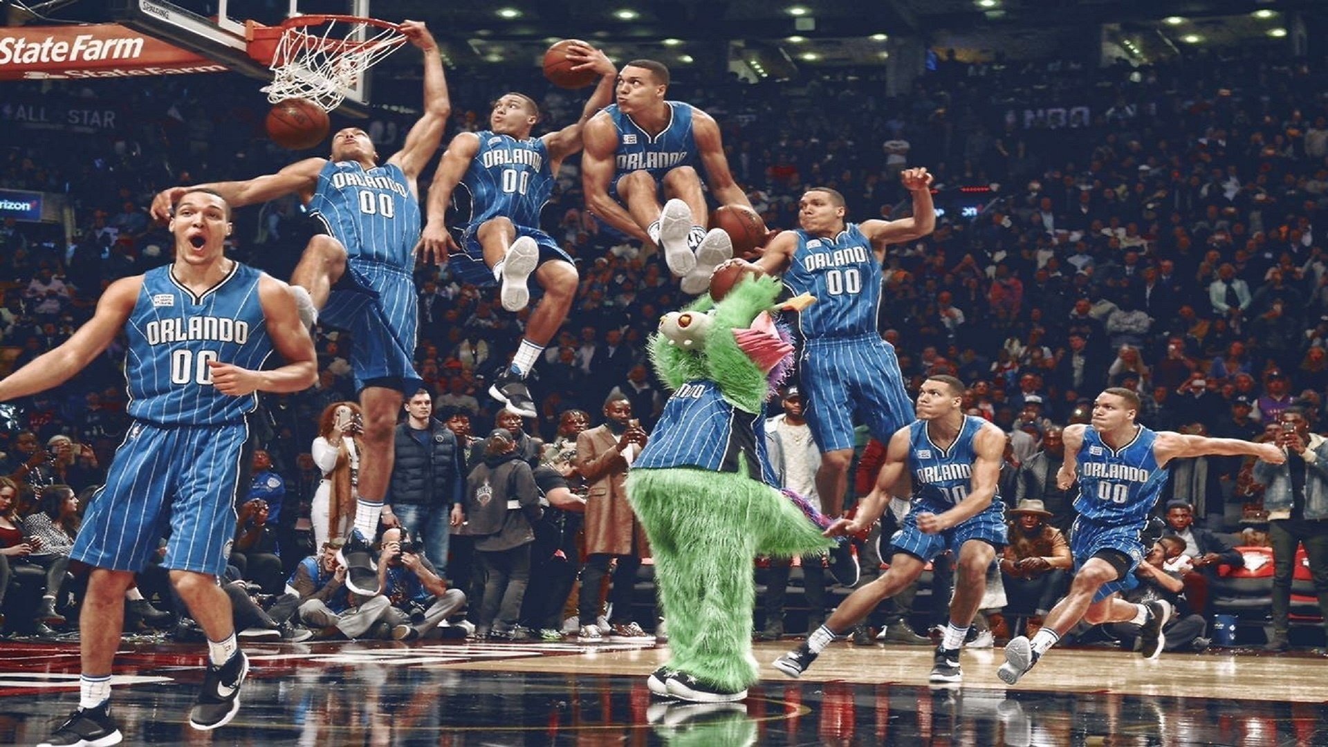 魔术对阵广东队，霍勒迪稳定输出不掉线